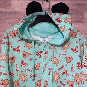 Disney Parks Onesie Pajamas Snacks Icons Peppermint Size XL NWT